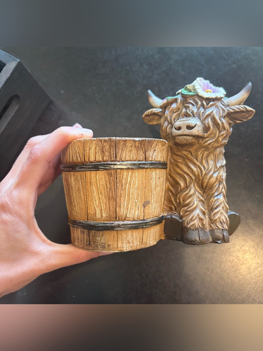 Hobby Lobby Highland Cow Plant Pot